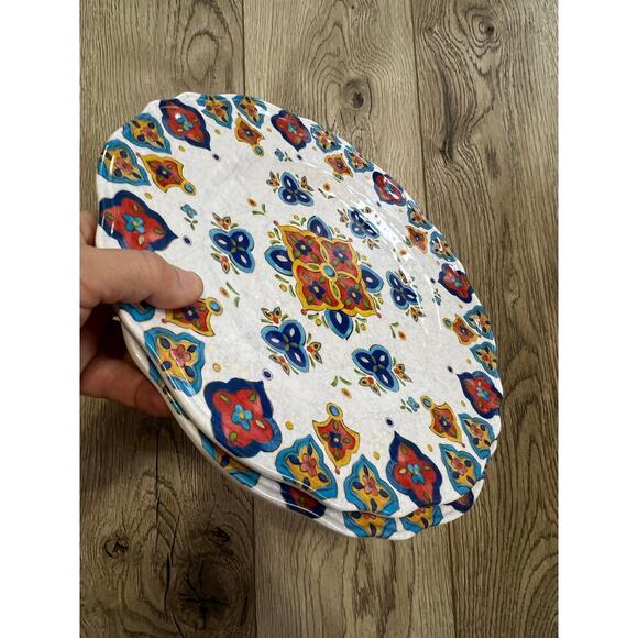 Set of 2 Le Cadeux dinner plates, high end Melamine, beautiful, out of stock - Picture 4 of 5